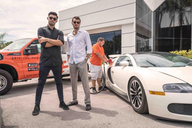 GasNinjas founders with fuel delivery truck