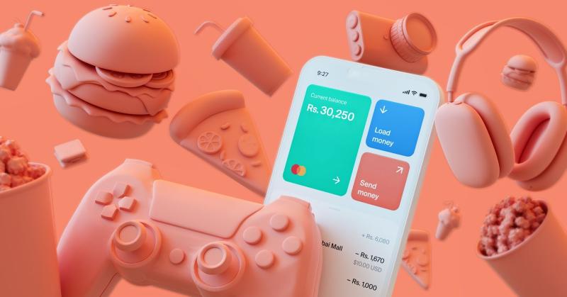 SadaPay mobile app with Mastercard debit card